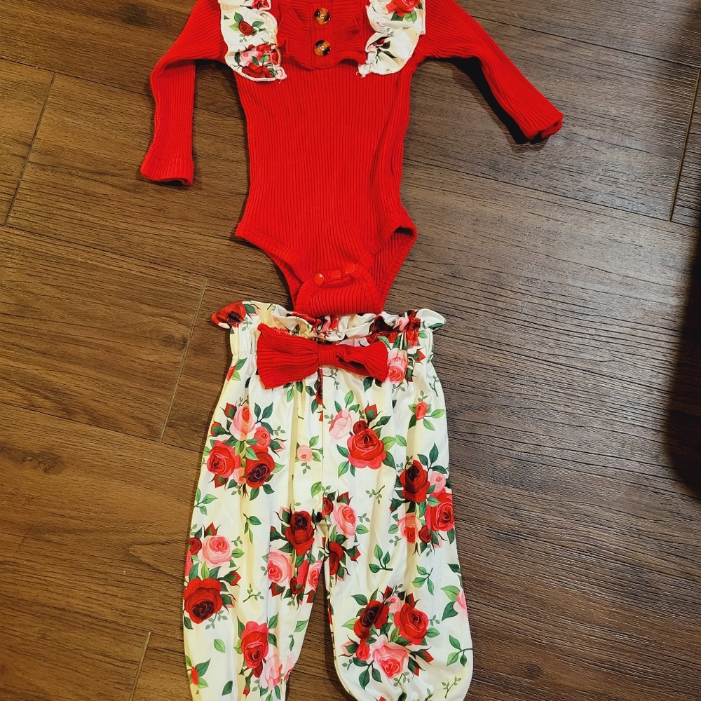 Baby Floral Boutique Outfit